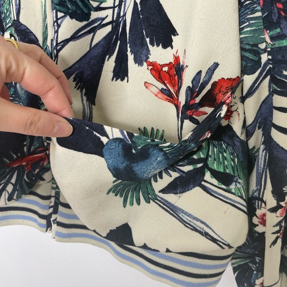 ZARA tropical bomber floral jacket - Picture 5 of 10